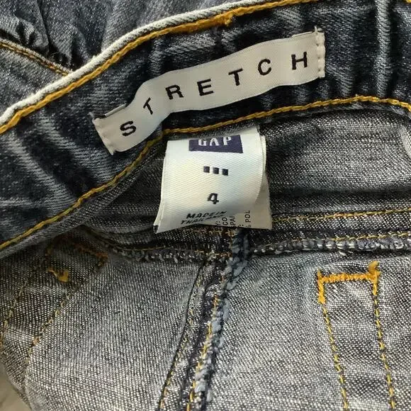 Gap Denim Ruffle Hem Mini Skirt Girls Size 4 - Picture 3 of 4